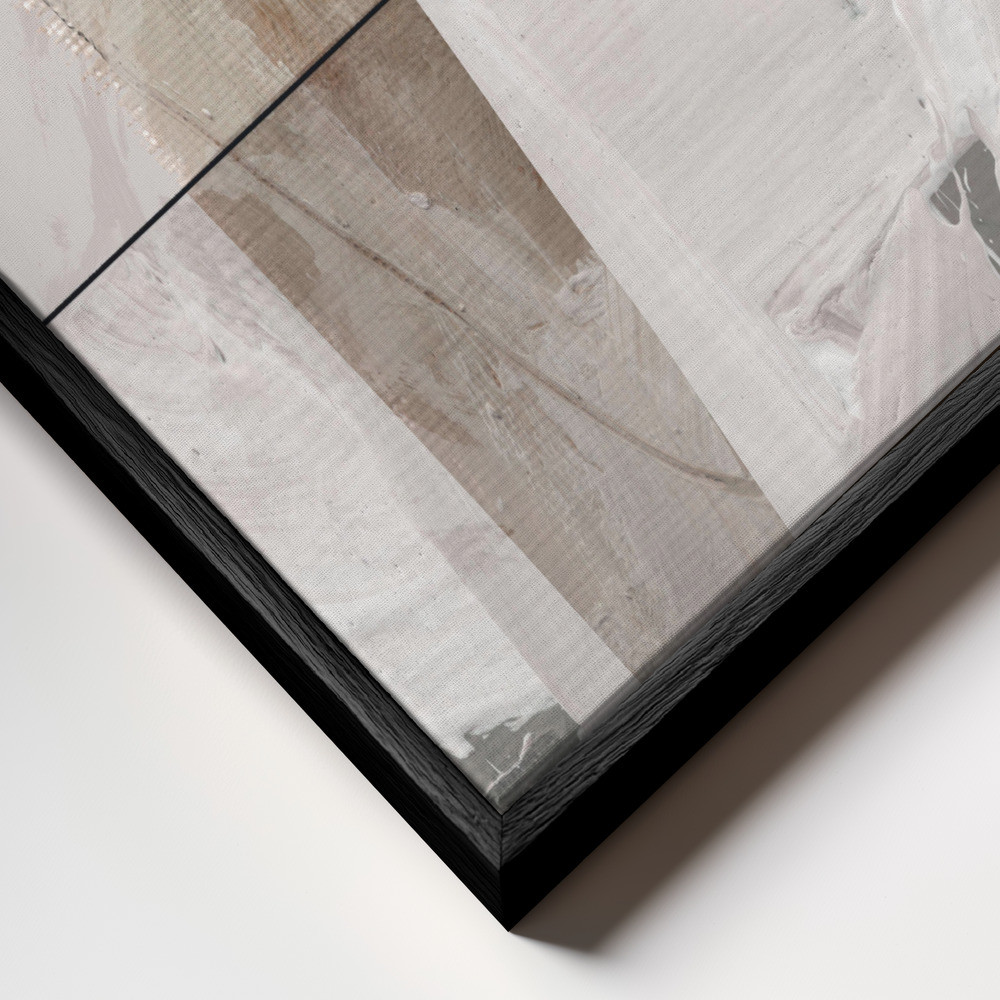 Canvas schilderi - Caves frame close-up - zwart frame