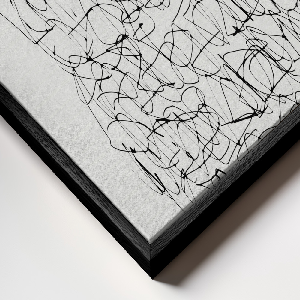 Canvas print - Circuitry frame close up - black frame