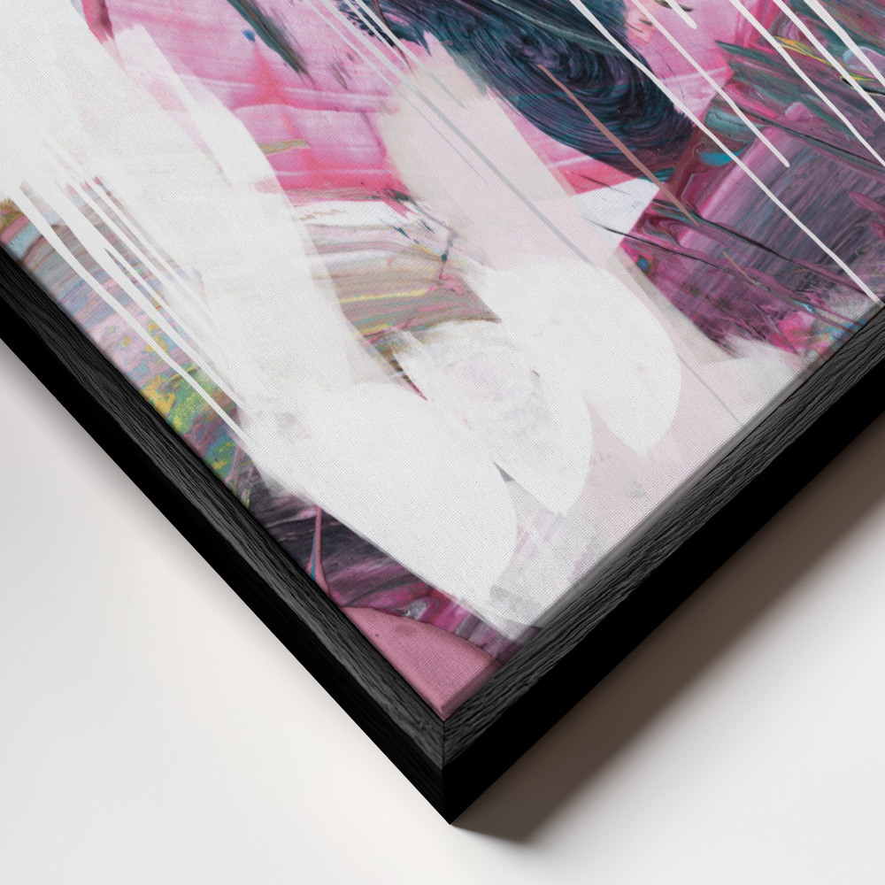 Canvas schilderi - Statement frame close-up - zwart frame