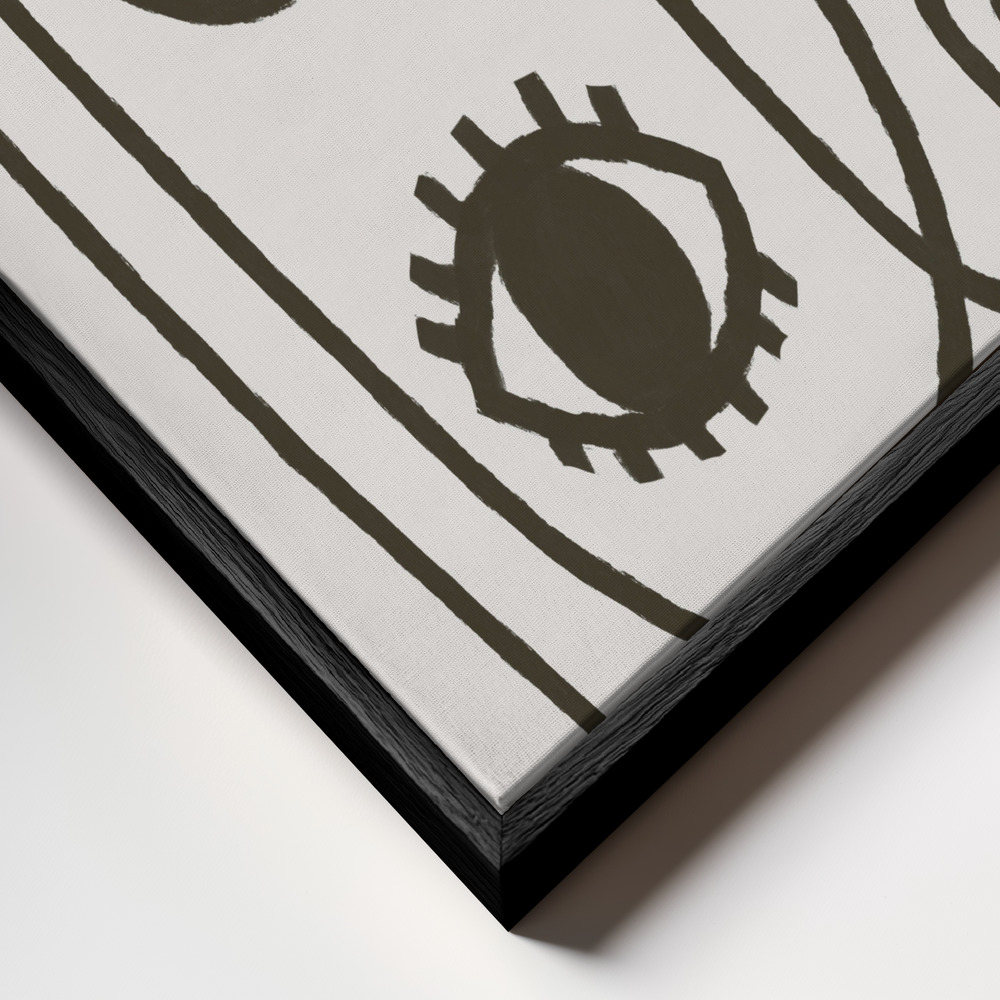 Canvas print - Get Going frame close up - black frame