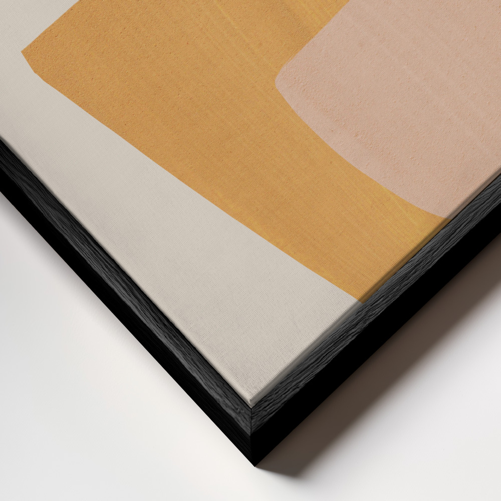 Canvas schilderi - Planted frame close-up - zwart frame