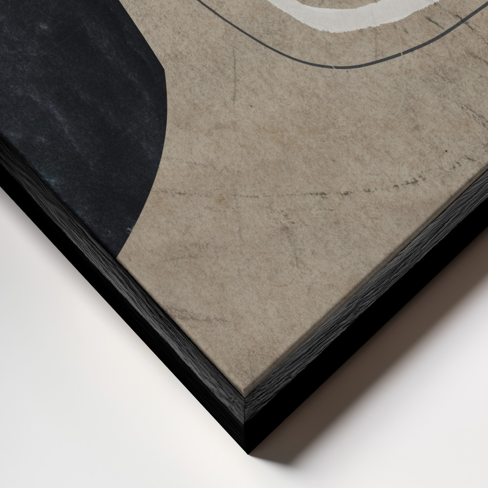 Canvas schilderi - Comfort frame close-up - zwart frame