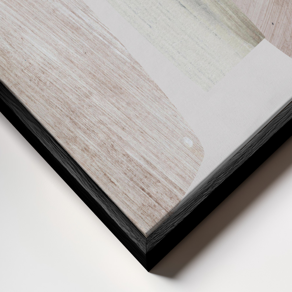 Canvas schilderi - Clay frame close-up - zwart frame