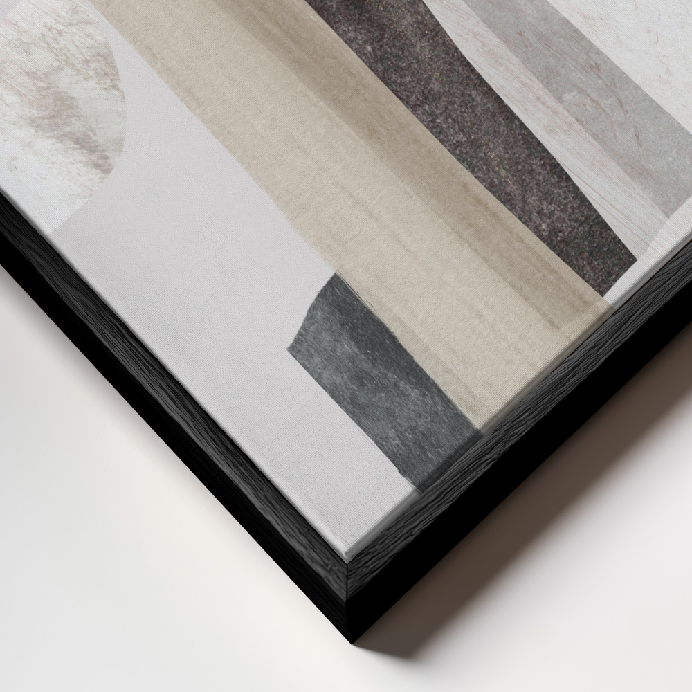 Canvas schilderi - Clay No2 frame close-up - zwart frame