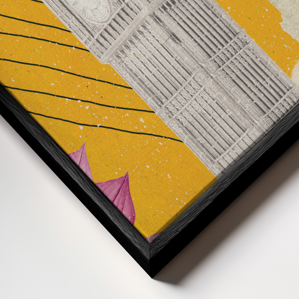 Canvas print - London Vibes frame close up - black frame