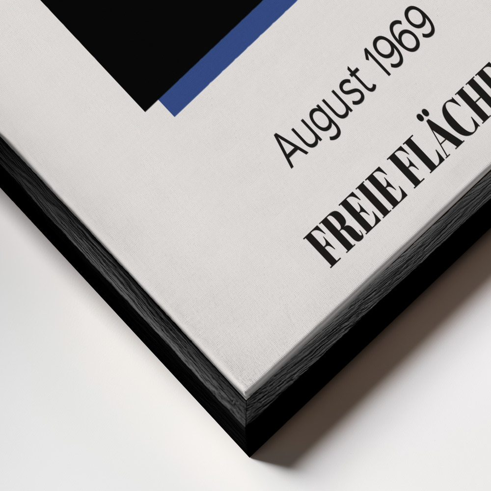 Canvas print - Kunstgalerie no. 02 frame close up - black frame