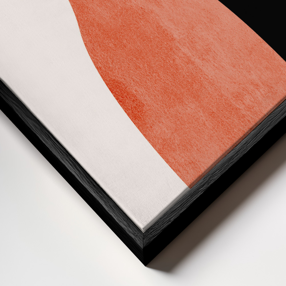 Toile - Madame & Monsieur cadre en gros plan - cadre noir