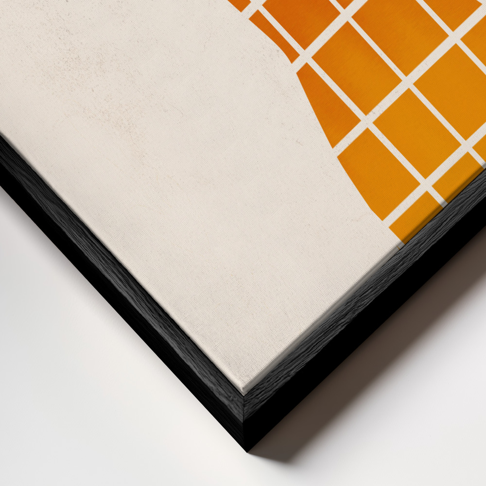 Canvas print - Peter, the Plant frame close up - black frame