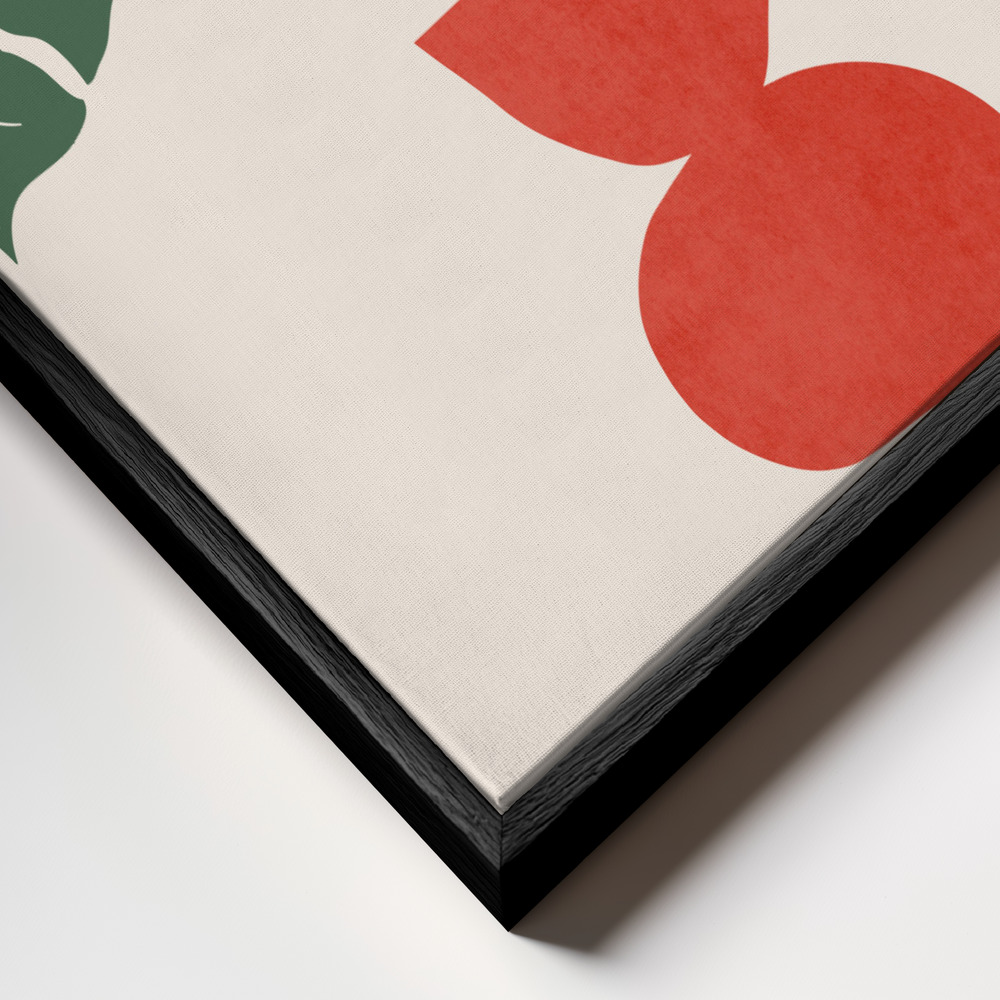 Lienzo - Sweet Days Are Blooming primer plano del marco - marco negro
