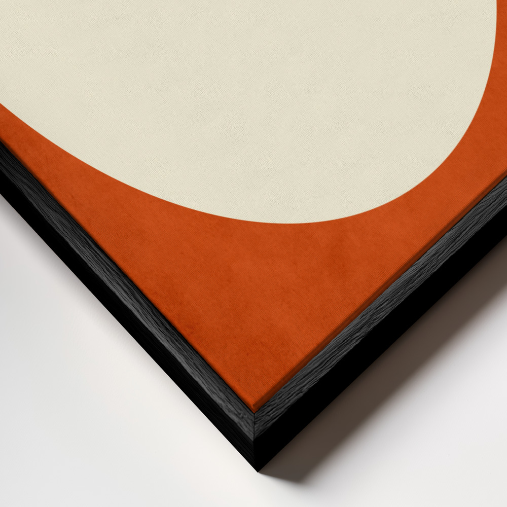 Canvas print - Warming Feelings frame close up - black frame