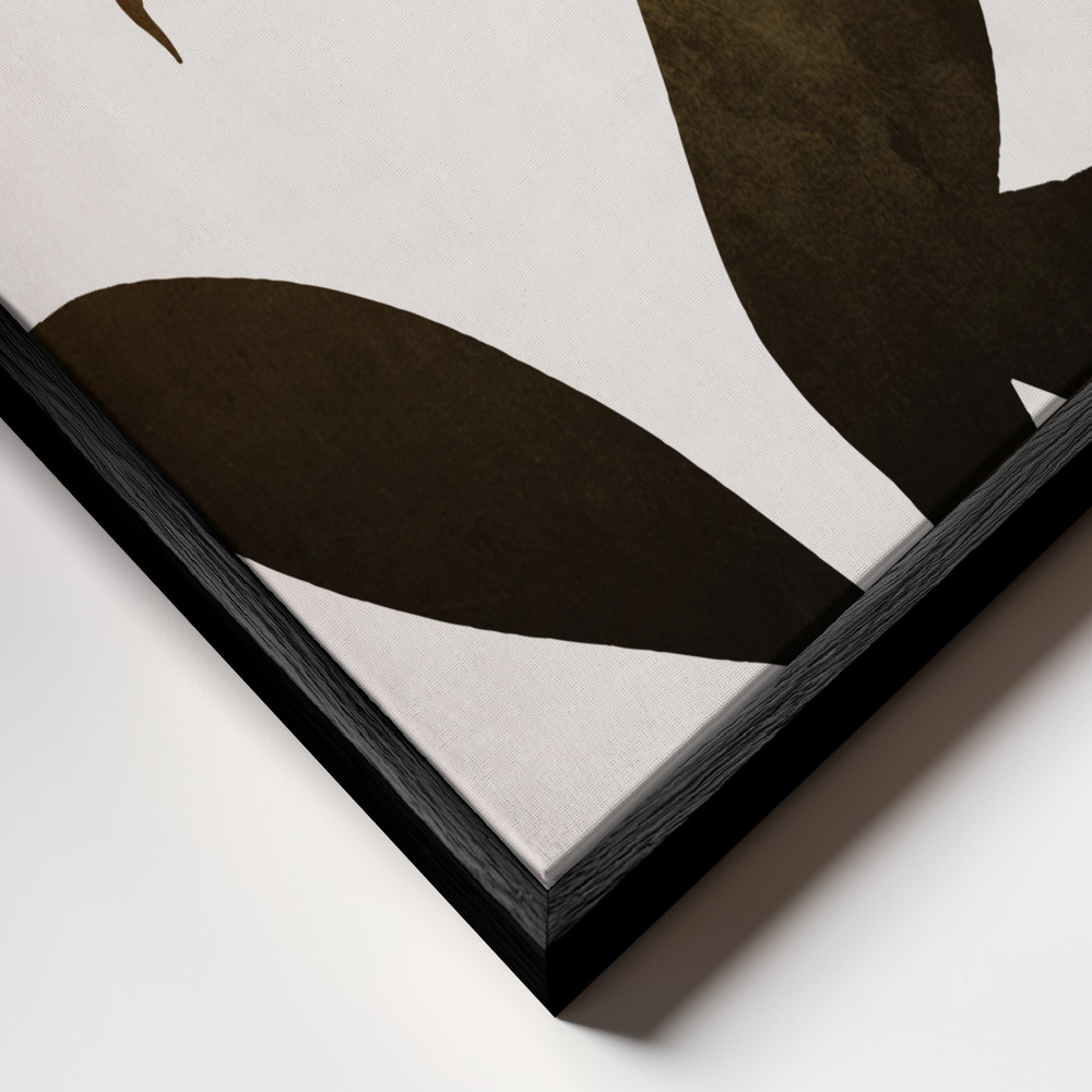 Canvas print - Mystic River frame close up - black frame