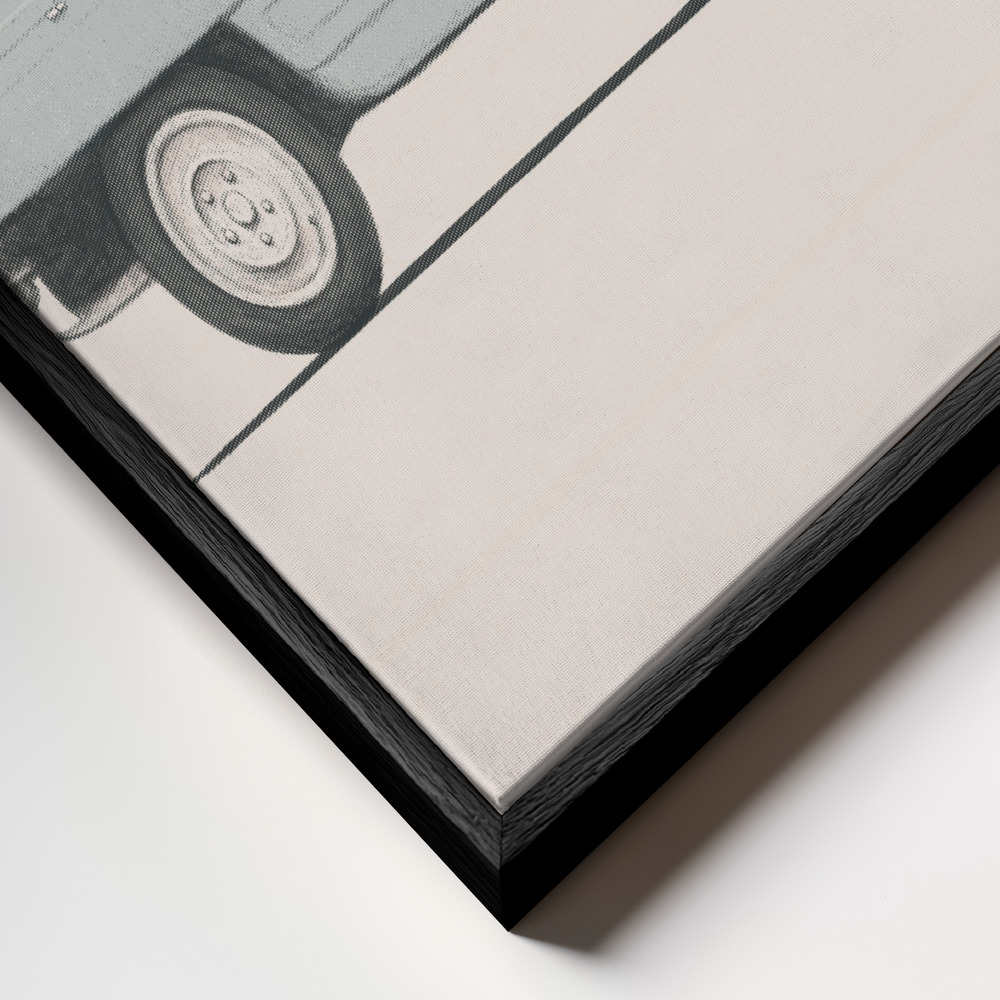Toile - Pickup cadre en gros plan - cadre noir