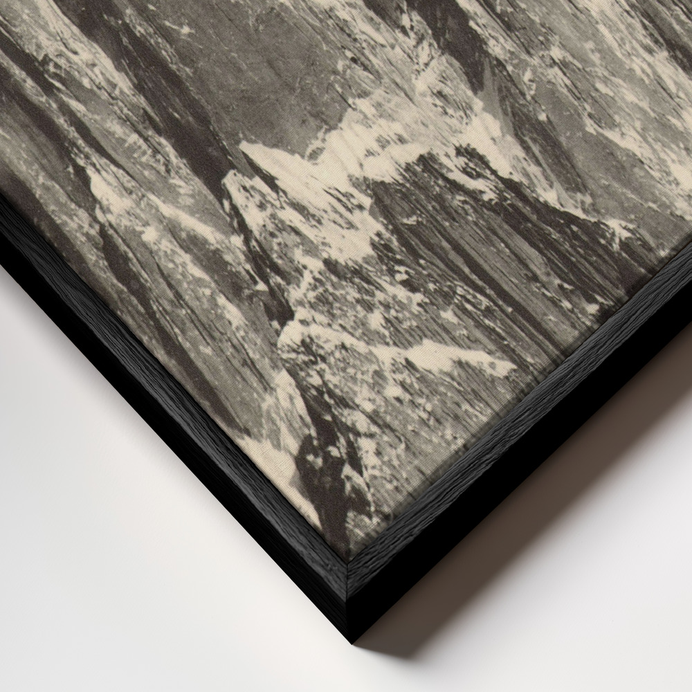 Canvas print - Moon Phases ★★★ frame close up - black frame