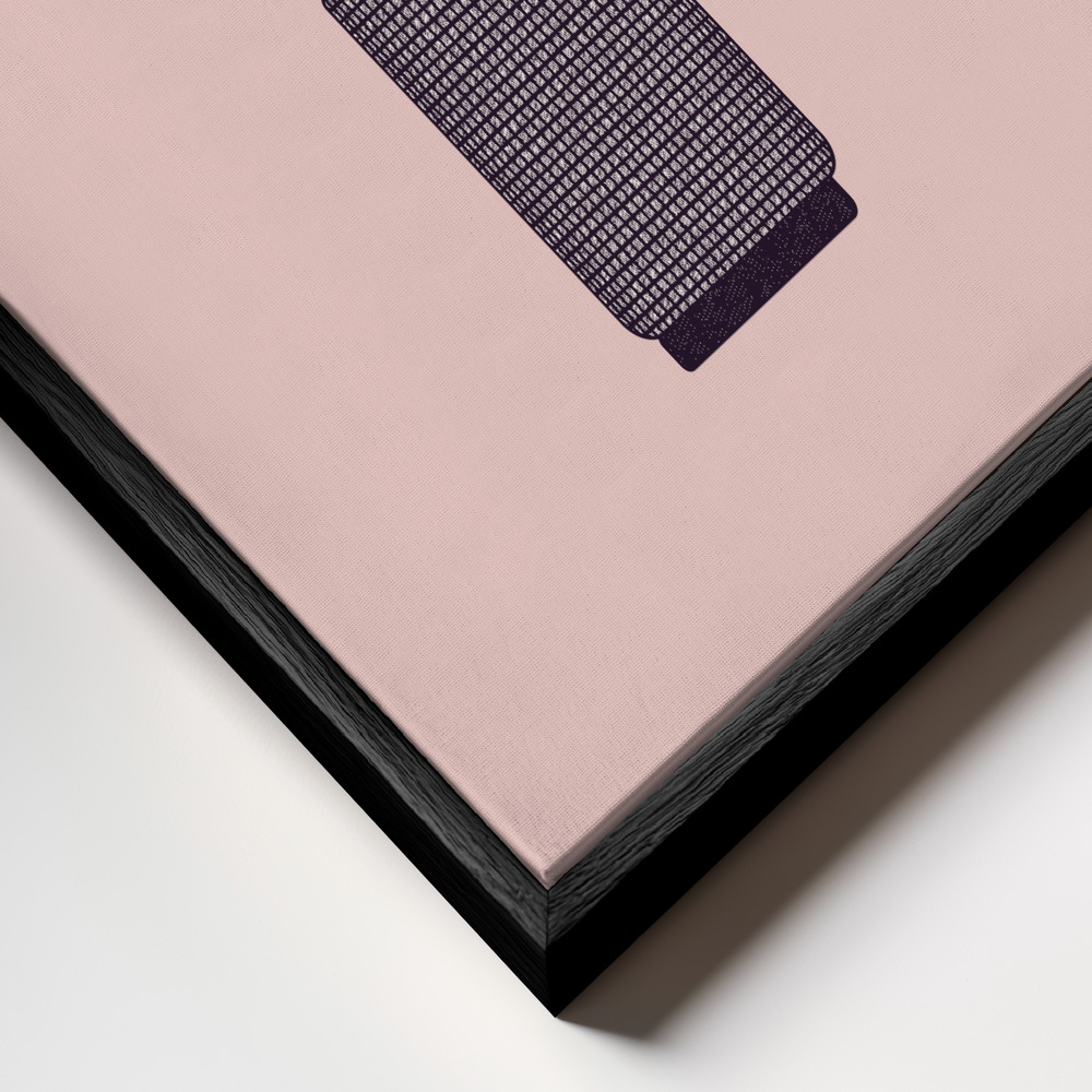 Canvas print - Super 8 Camera frame close up - black frame