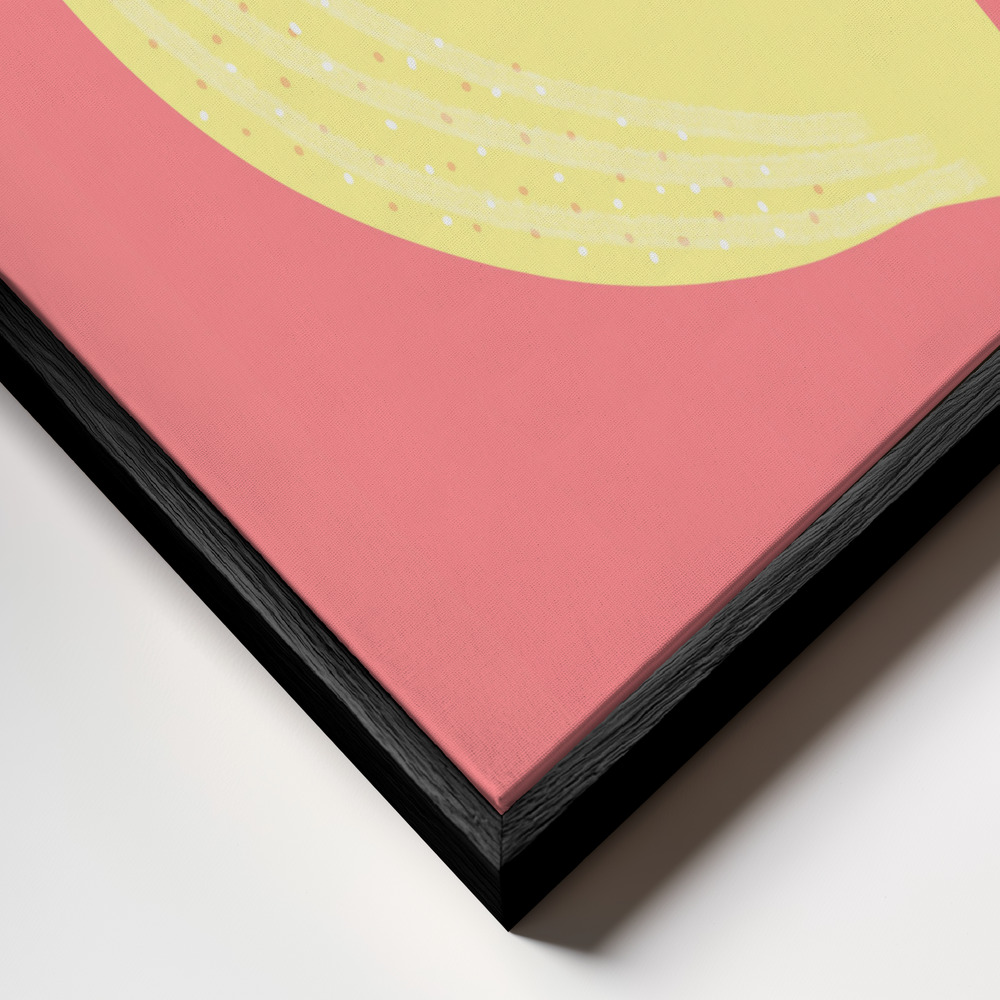 Canvas schilderi - Limon frame close-up - zwart frame
