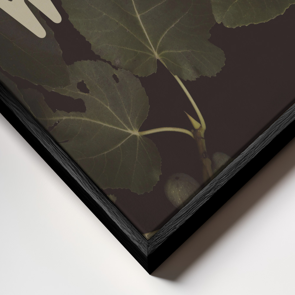Canvas schilderi - Wild Nº1 frame close-up - zwart frame