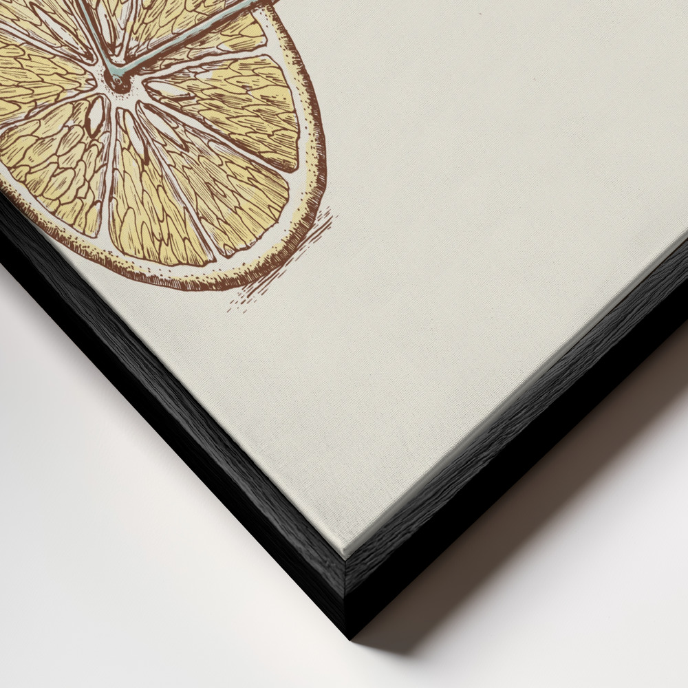 Canvas taulu - Velocitrus kehys lähikuvassa - musta kehys