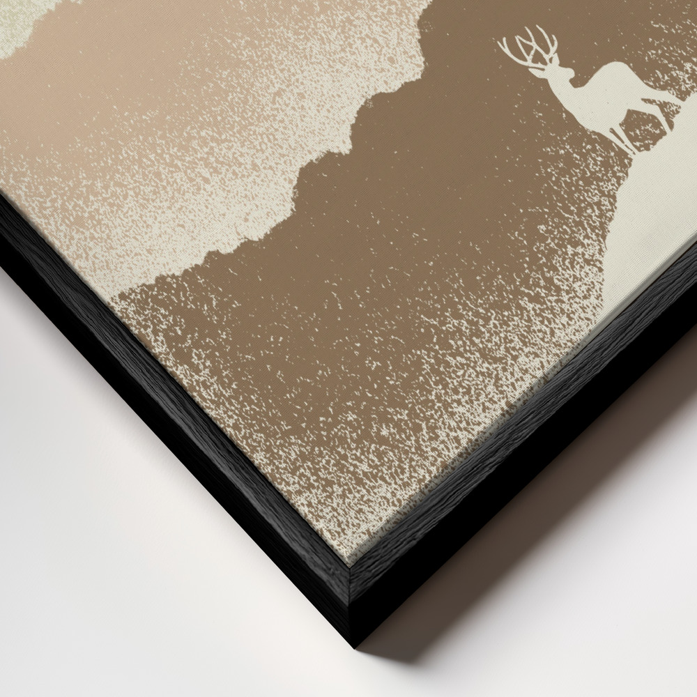 Canvas schilderi - Quietude Ii frame close-up - zwart frame