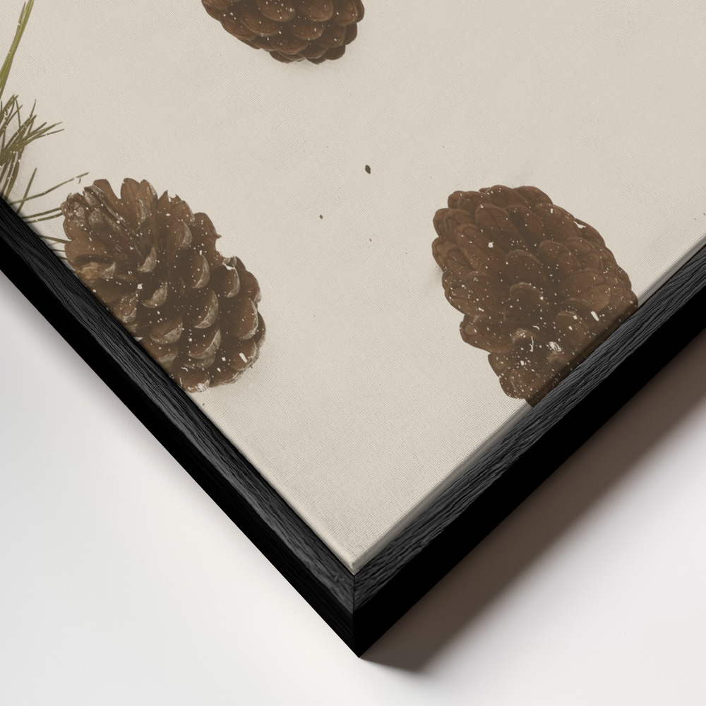 Lienzo - Merry Christmas My Dear primer plano del marco - marco negro