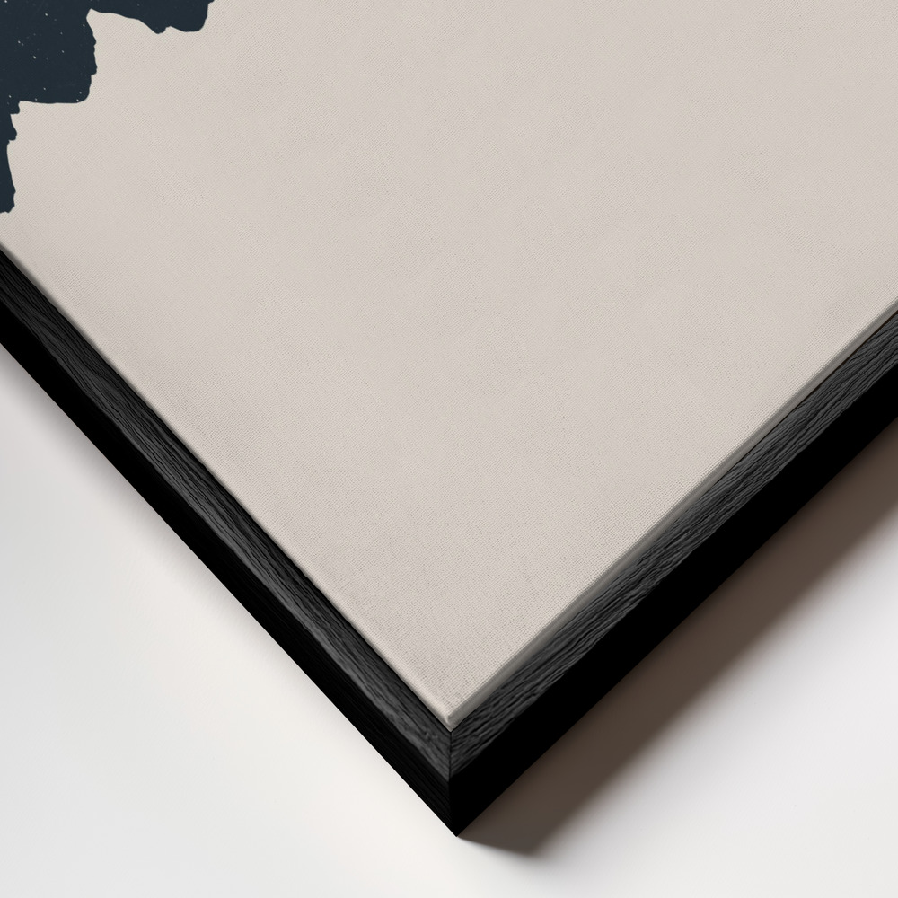 Lienzo - Key To The Mountain primer plano del marco - marco negro