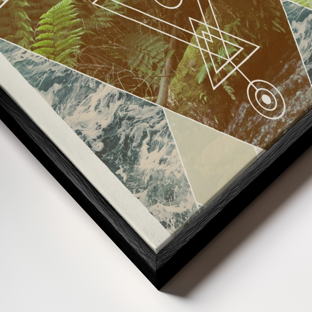 Leinwandbild - Explore Ii   A1 rahmen Nahaufnahme - schwarzer Rahmen