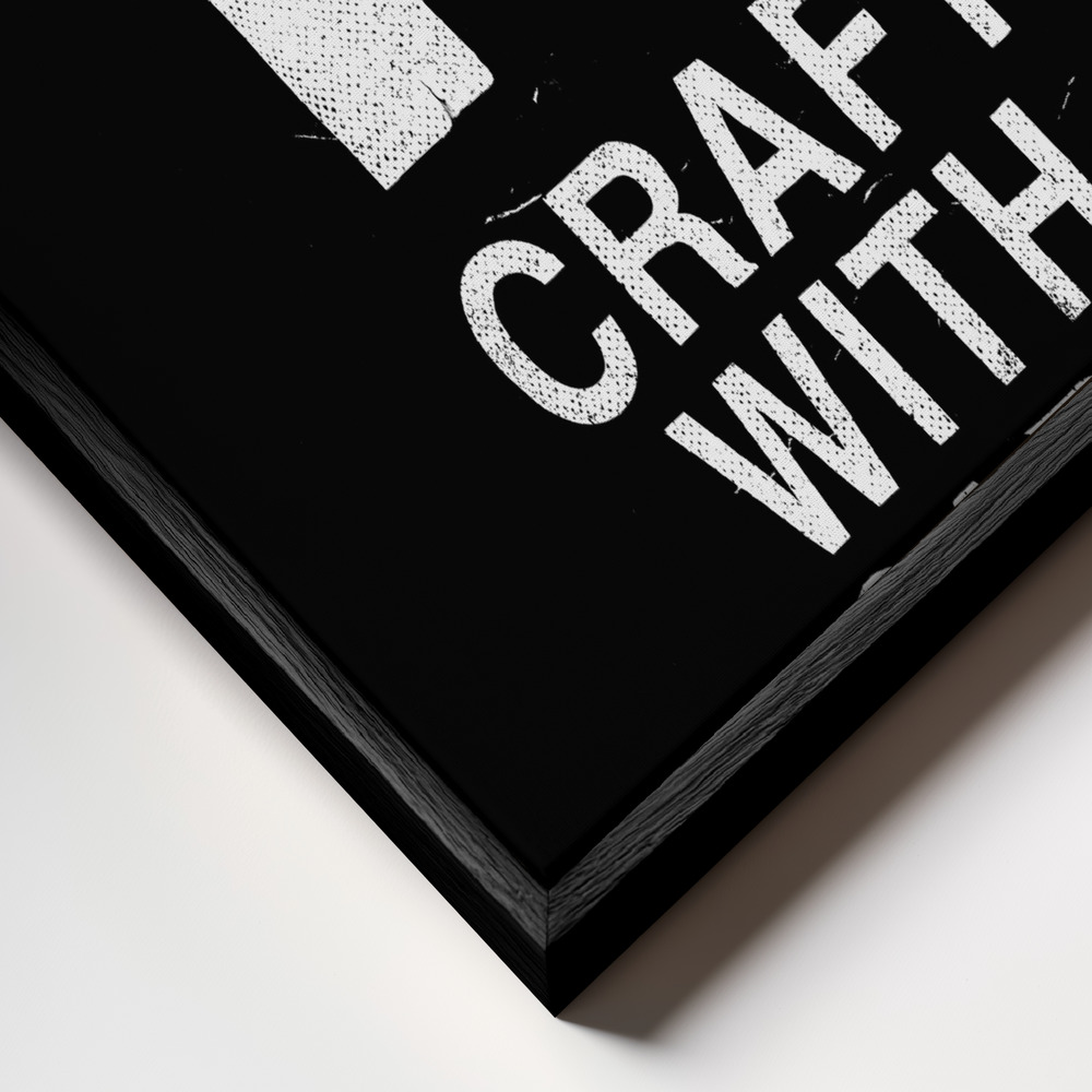 Leinwandbild - Craft With Care Nº2 rahmen Nahaufnahme - schwarzer Rahmen