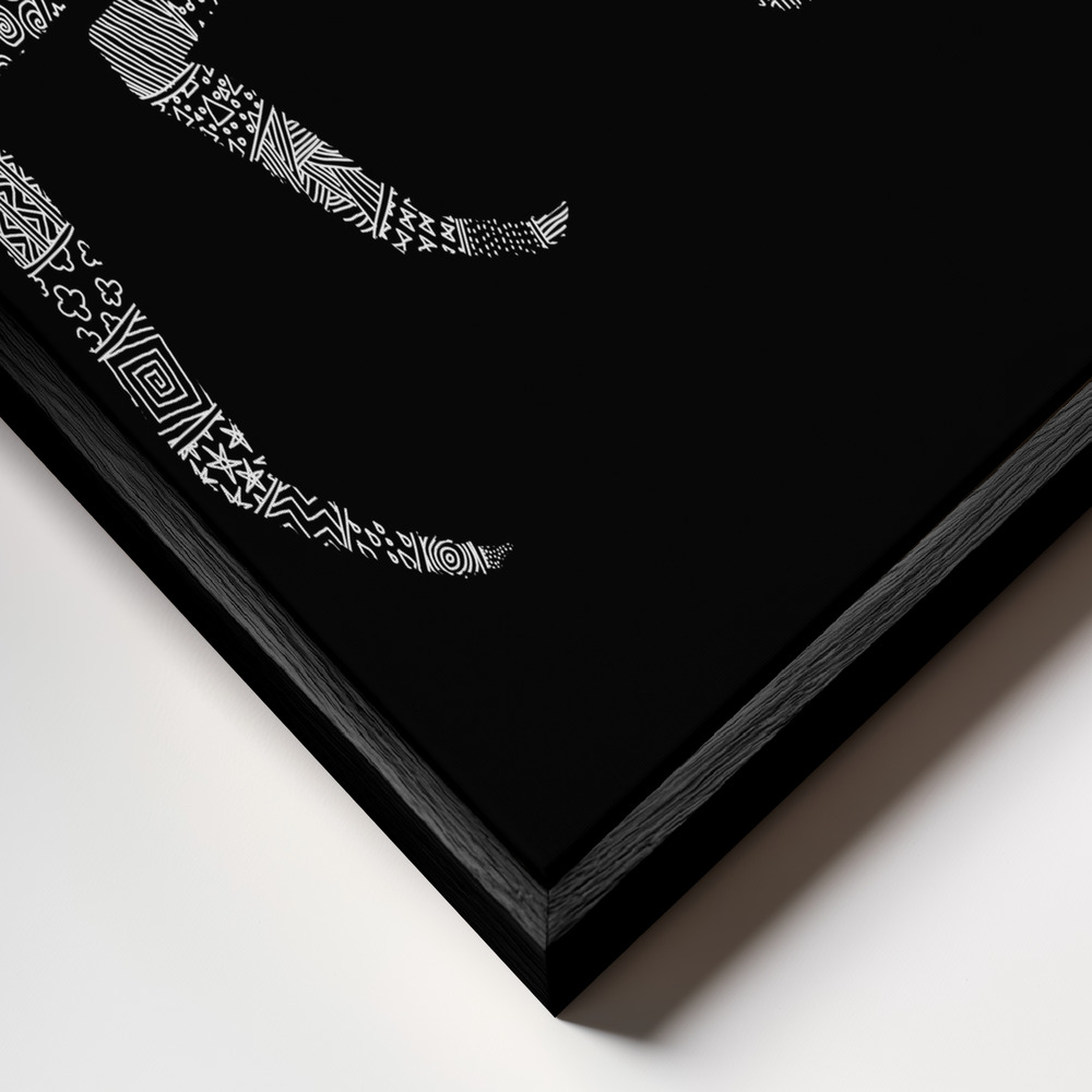 Canvas print - Crab frame close up - black frame