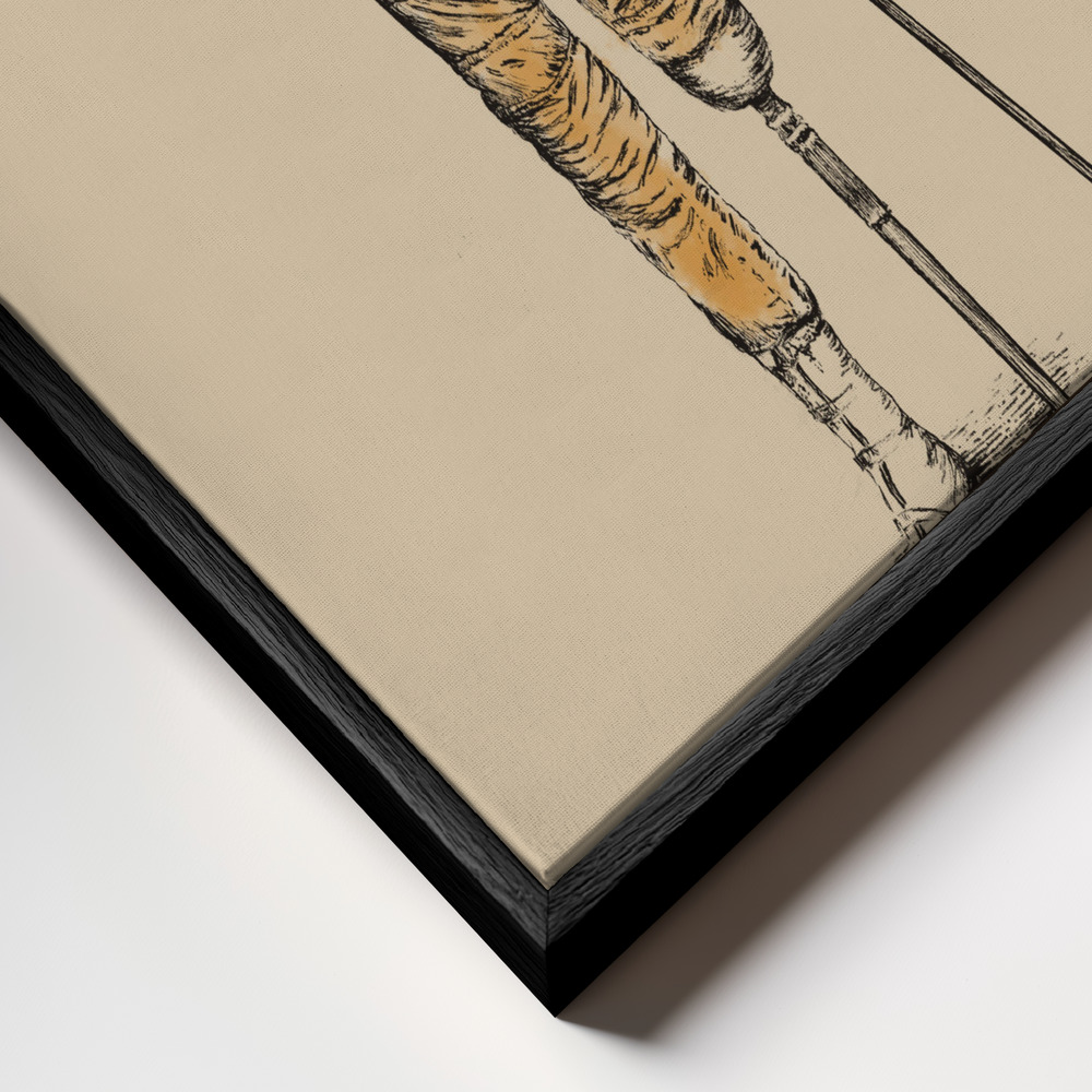 Canvas taulu - Astropirate kehys lähikuvassa - musta kehys