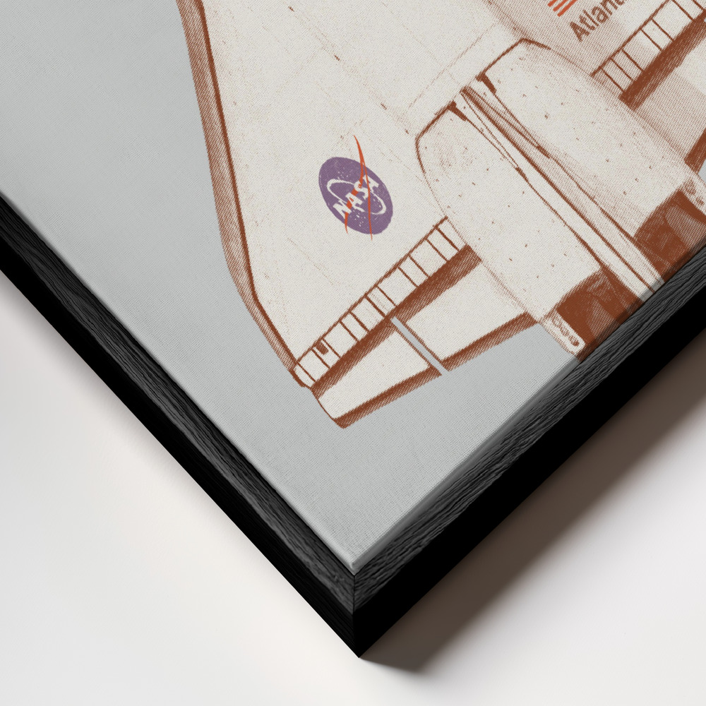 Canvas taulu - Atlantis kehys lähikuvassa - musta kehys