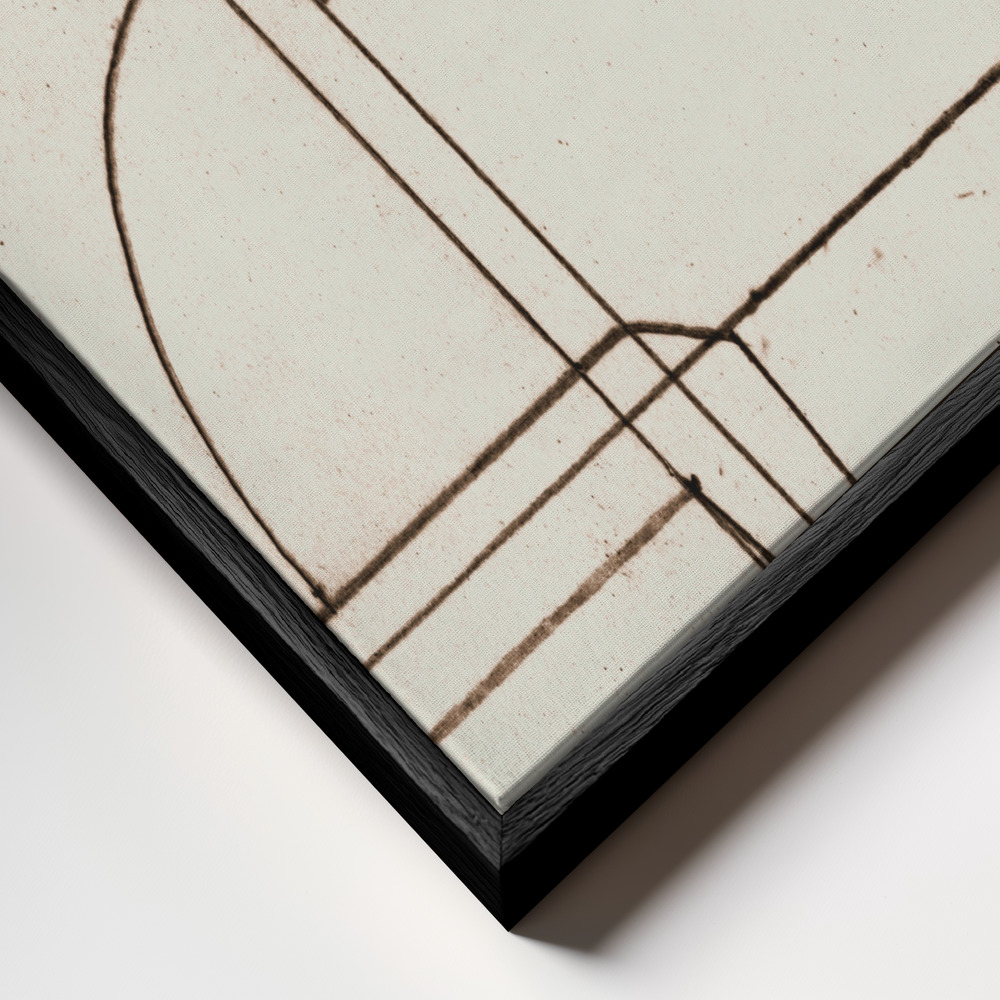 Canvas schilderi - Minmod No2 frame close-up - zwart frame