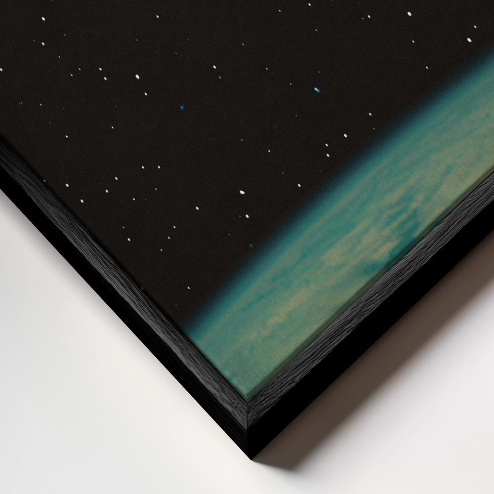 Canvas schilderi - Space Express frame close-up - zwart frame