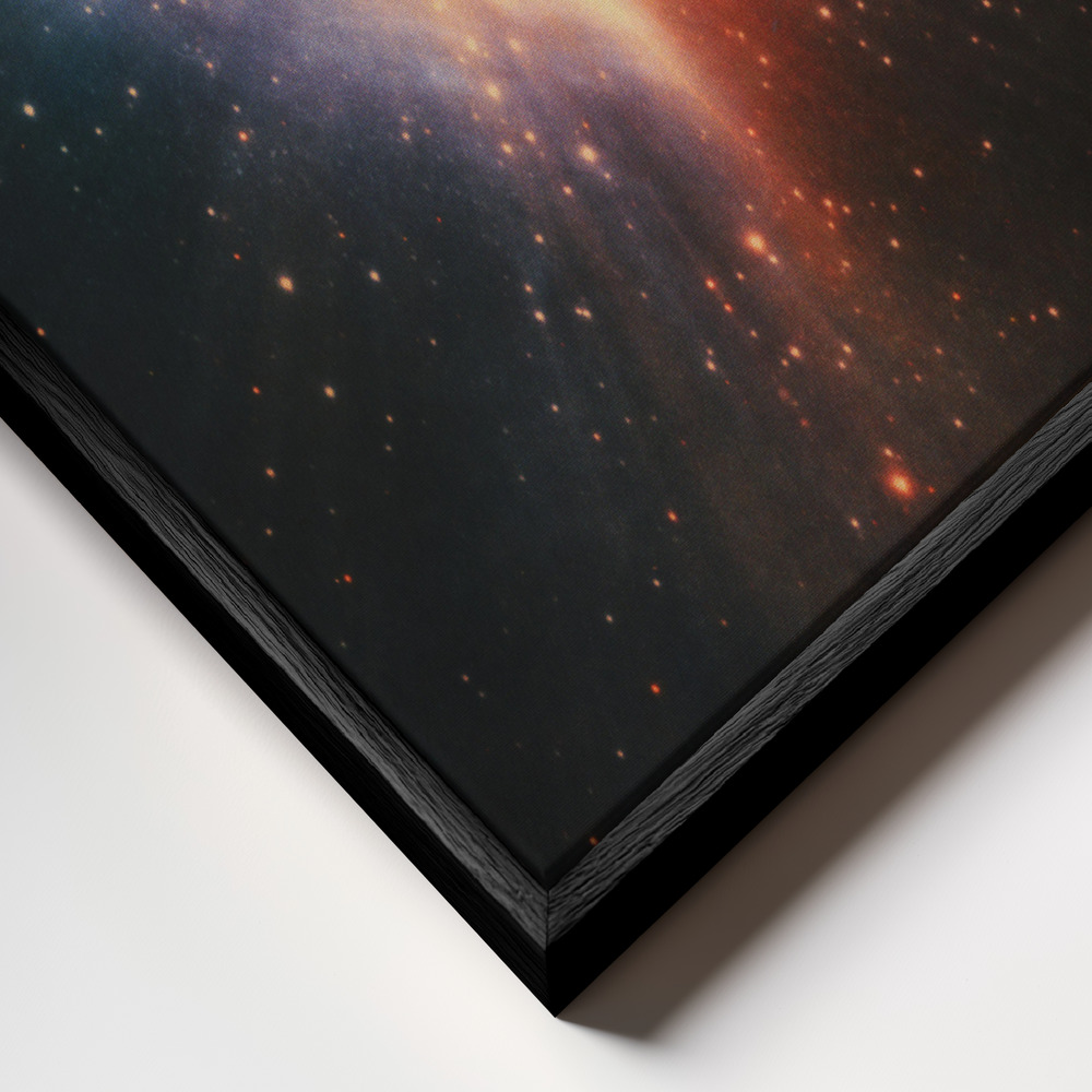Canvas schilderi - The Creation frame close-up - zwart frame