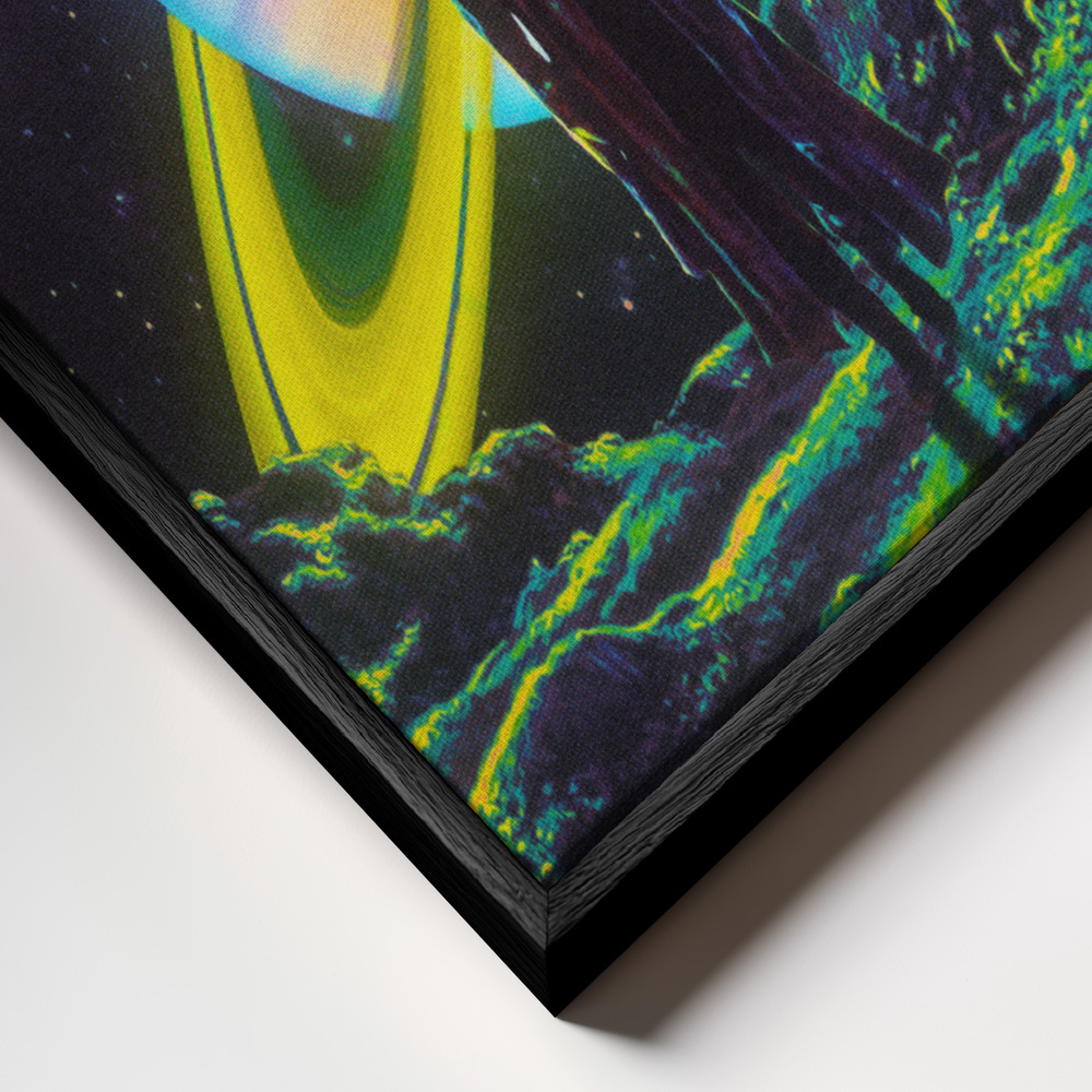 Canvas schilderi - The Arrival frame close-up - zwart frame