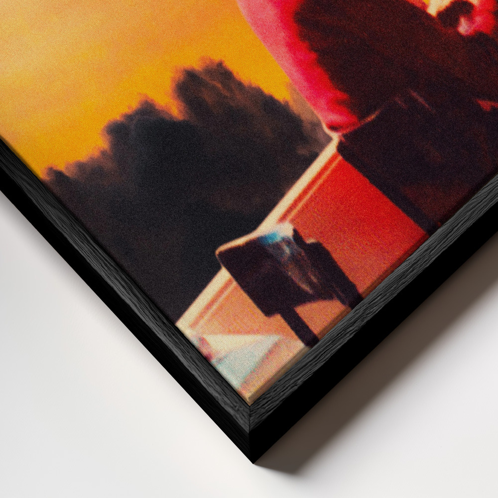 Canvas schilderi - Patience frame close-up - zwart frame