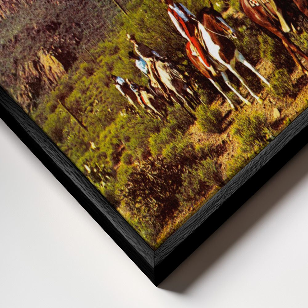 Canvas schilderi - Space Cowboys frame close-up - zwart frame
