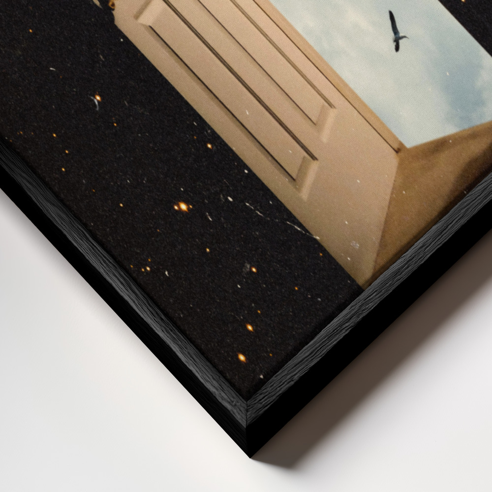 Canvas schilderi - The Portal frame close-up - zwart frame