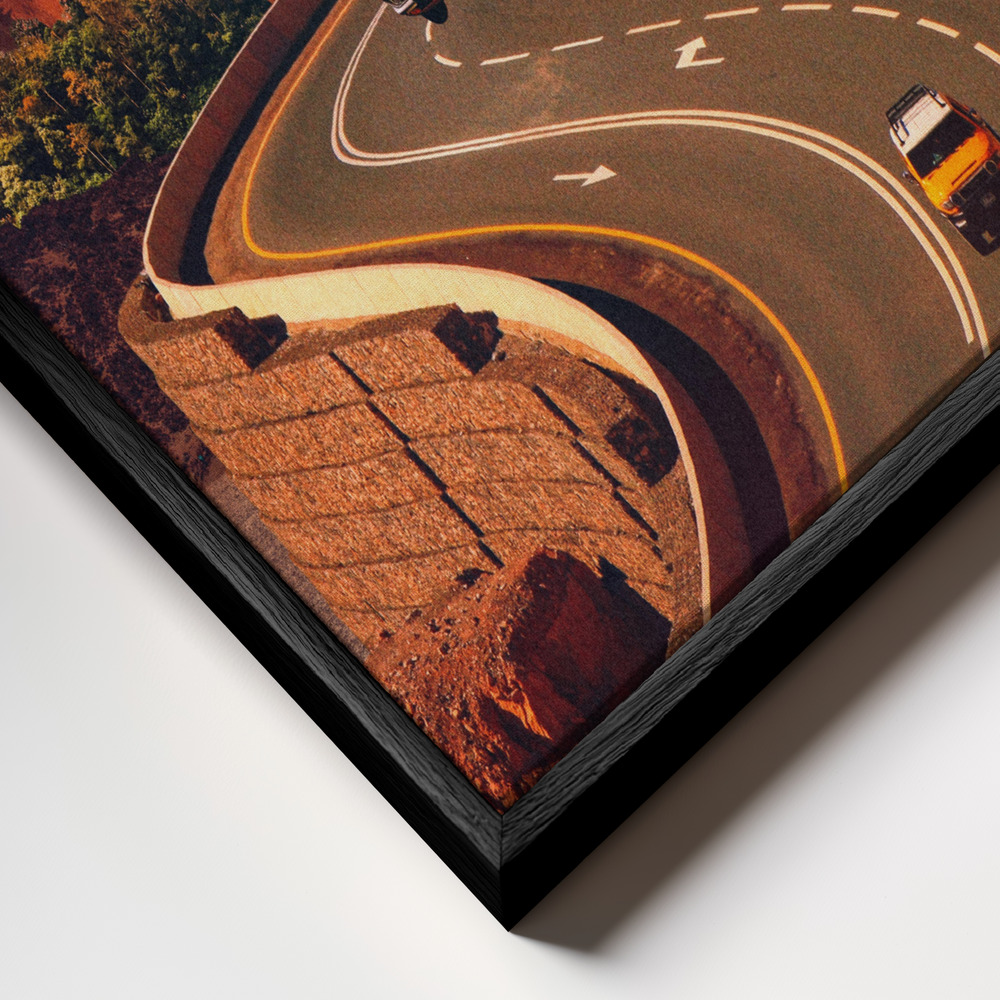 Canvas schilderi - Play Time frame close-up - zwart frame