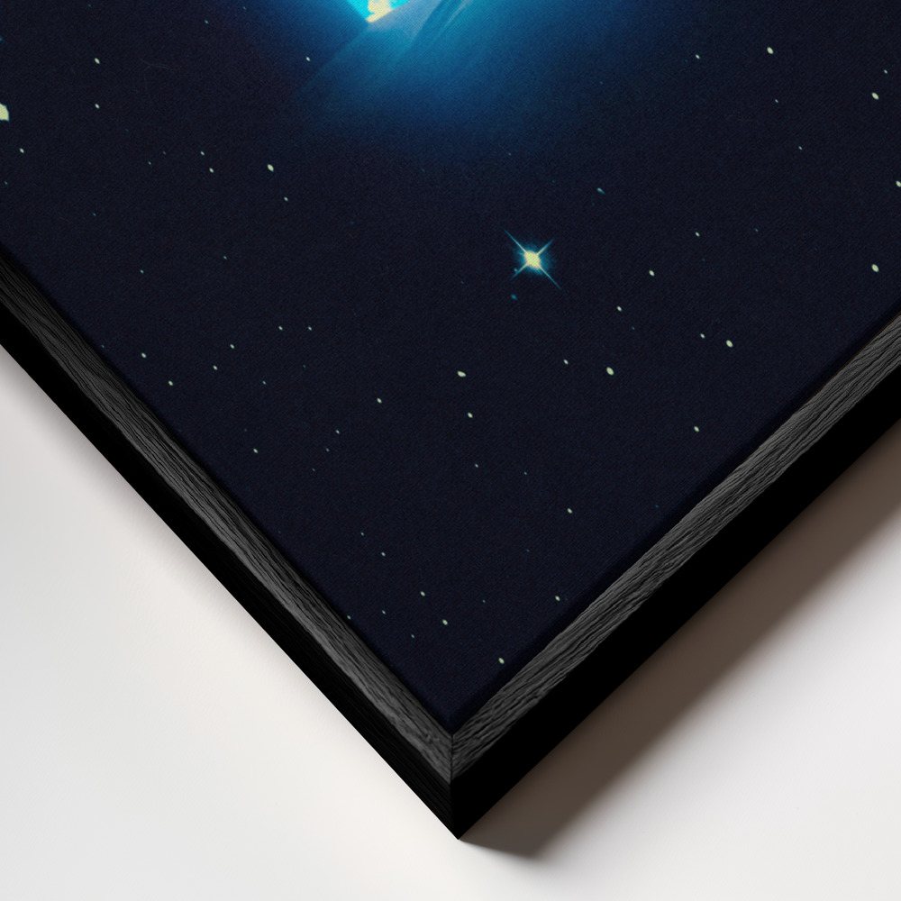 Canvas schilderi - Coming Home frame close-up - zwart frame