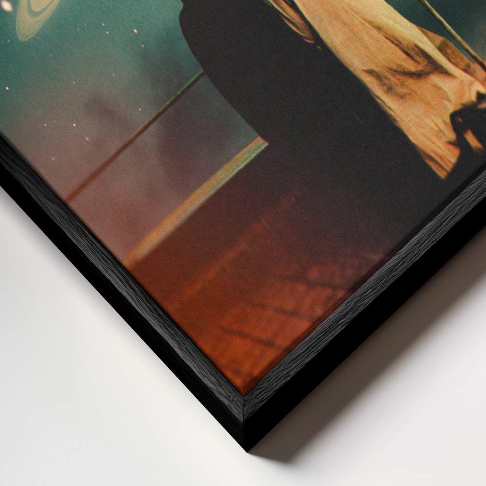 Canvas print - Together Through Storms frame close up - black frame