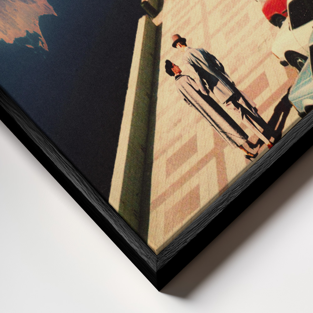 Canvas schilderi - Space Promenade frame close-up - zwart frame