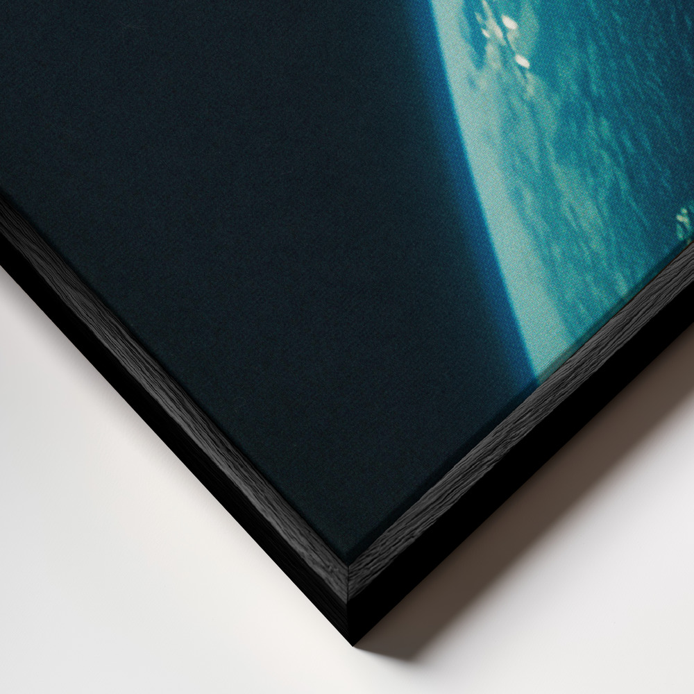 Canvas schilderi - Road Trip In Space frame close-up - zwart frame