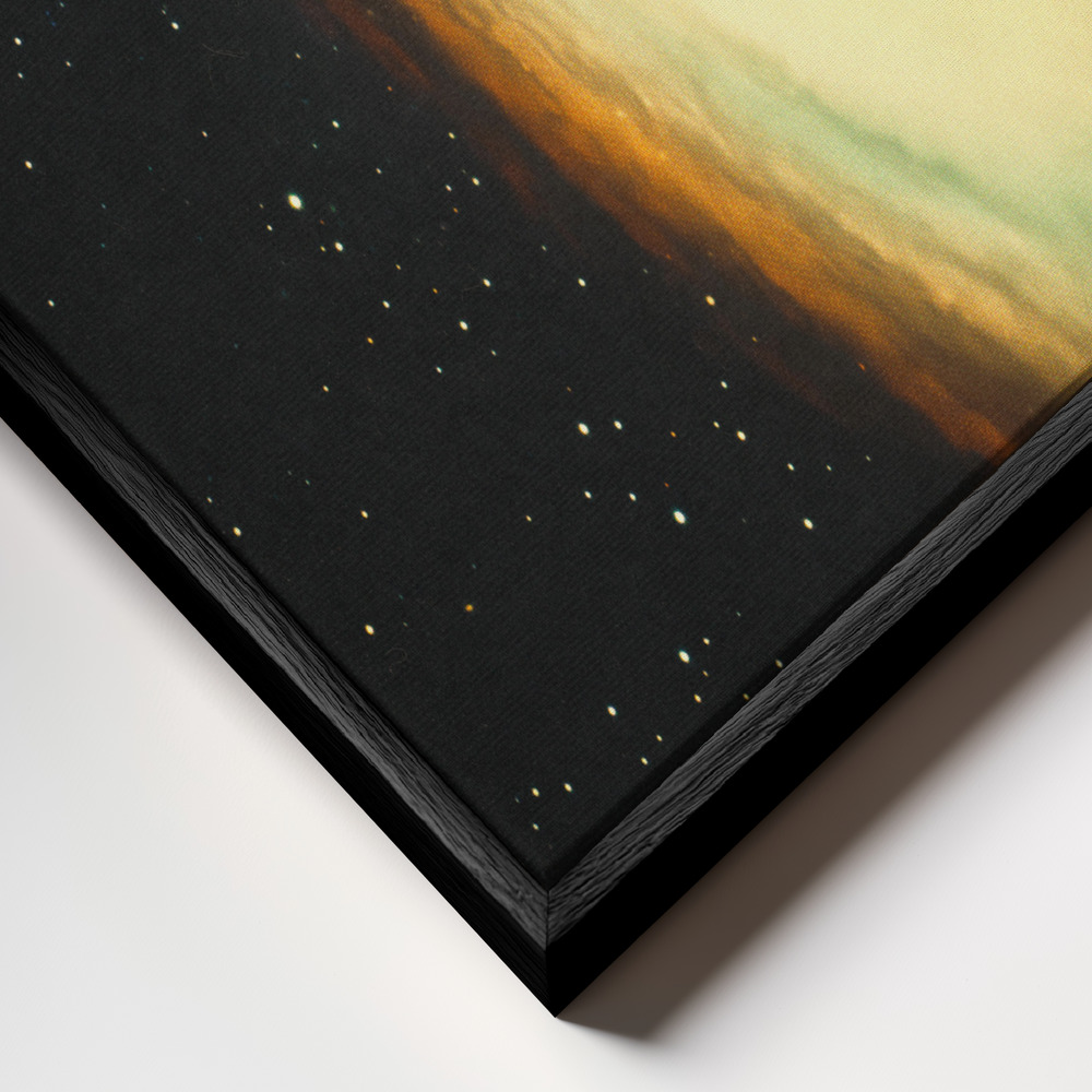 Canvas print - Coming In Hot frame close up - black frame