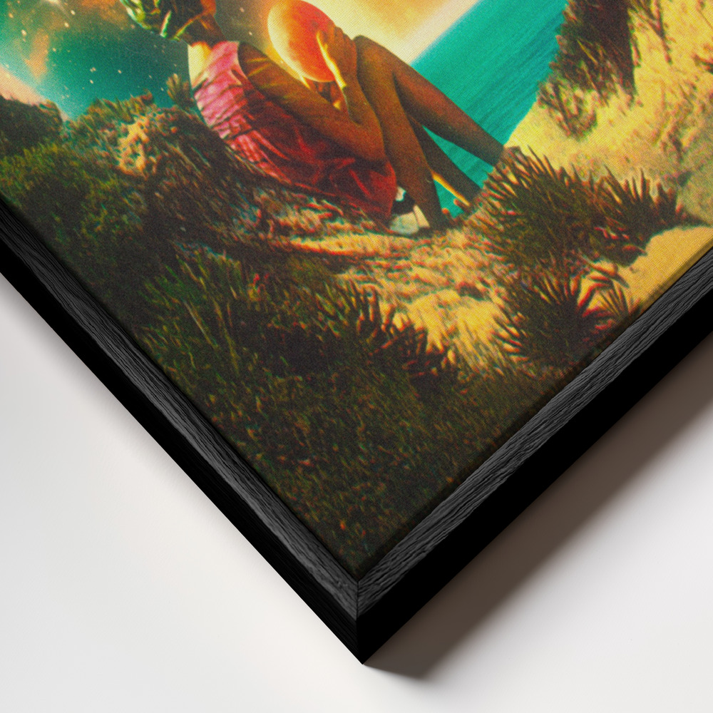 Canvas print - Hope frame close up - black frame