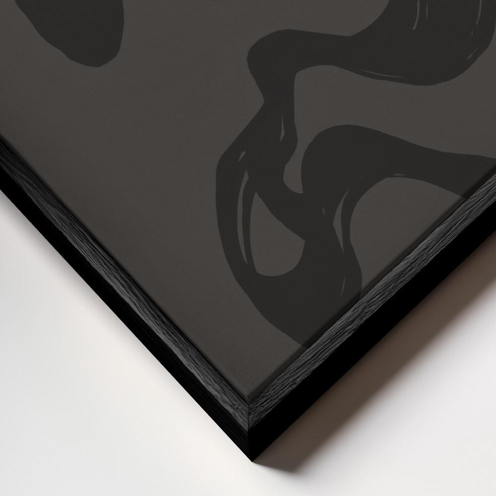 Obraz na płótnie - Modern Minimalism zbliżenie ramki - czarna ramka