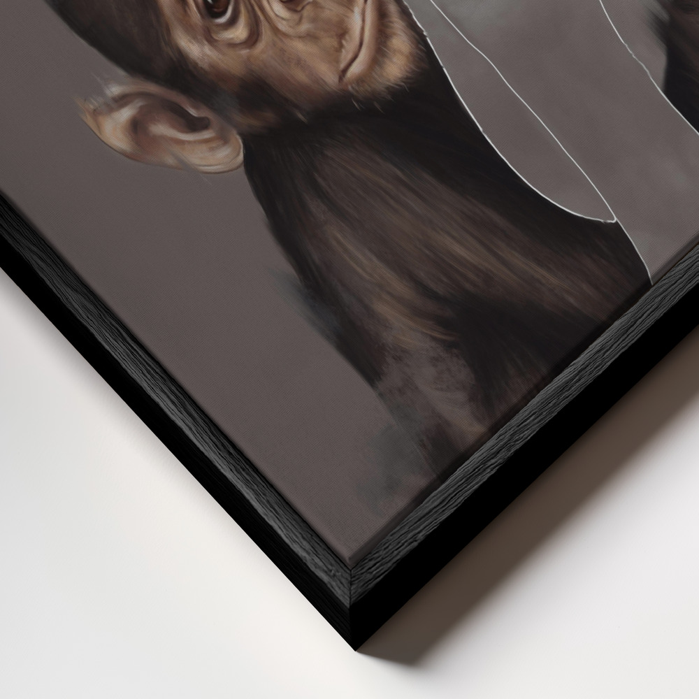 Canvas schilderi - Where Art Thou frame close-up - zwart frame