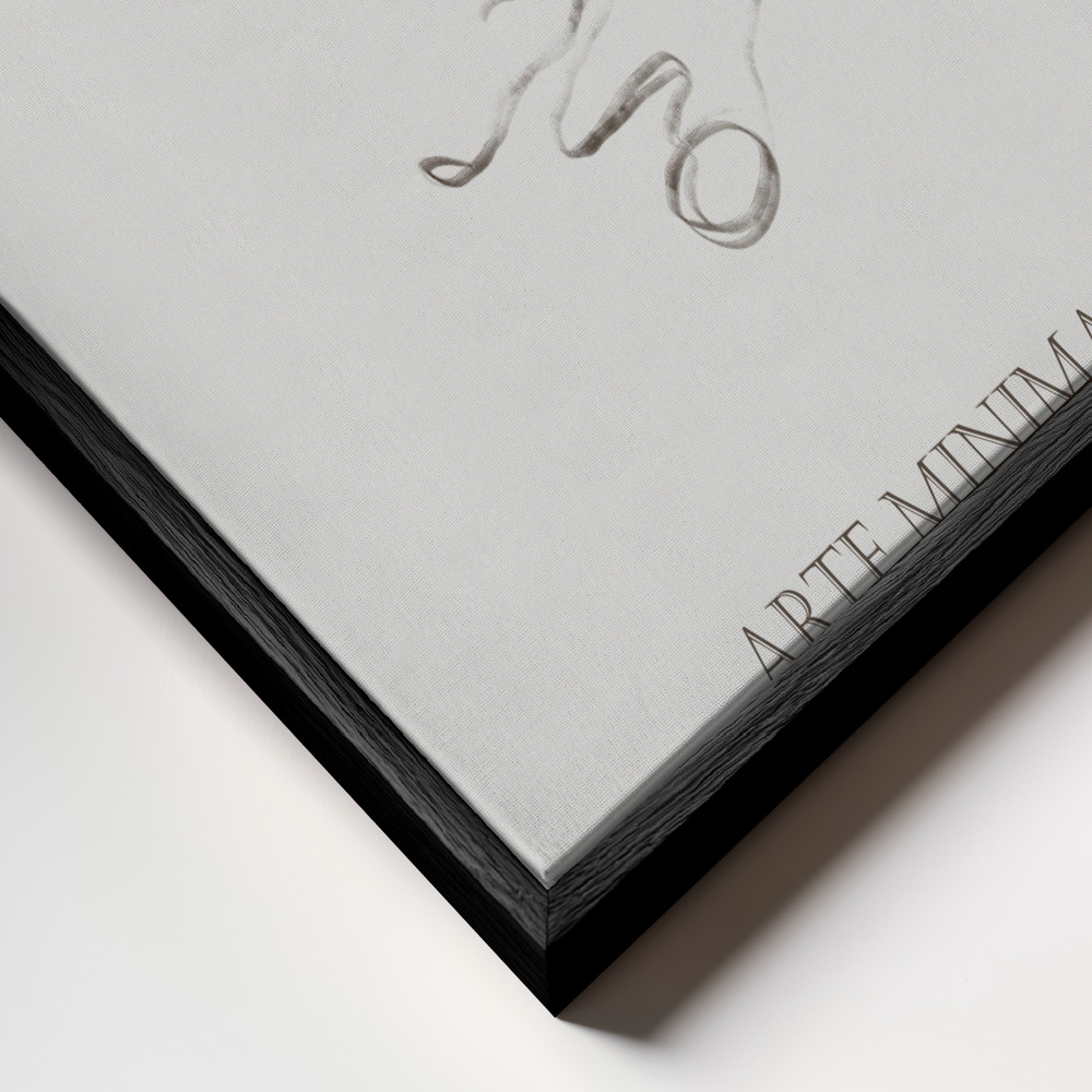 Toile - Arte Minimalista cadre en gros plan - cadre noir