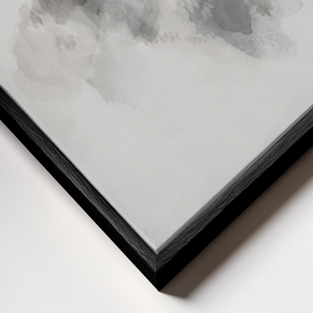 Canvas schilderi - Elk frame close-up - zwart frame