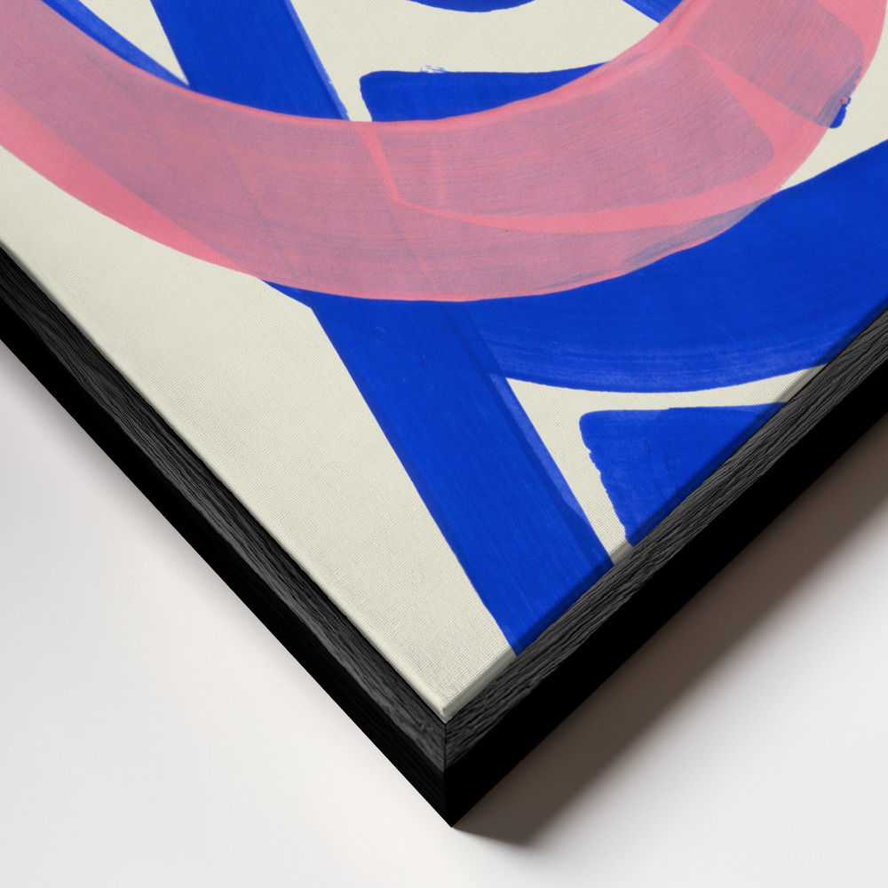 Canvas schilderi - Funky Beat frame close-up - zwart frame