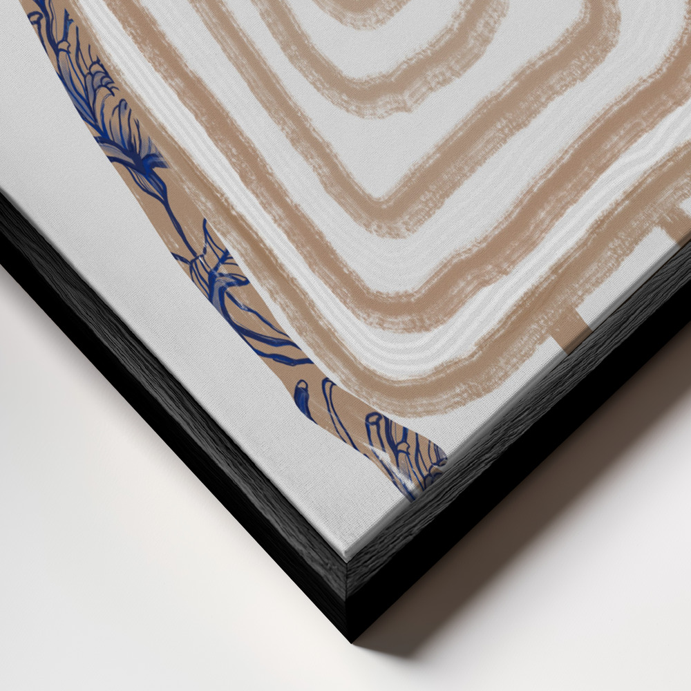 Lienzo - Ditåt Kompis primer plano del marco - marco negro