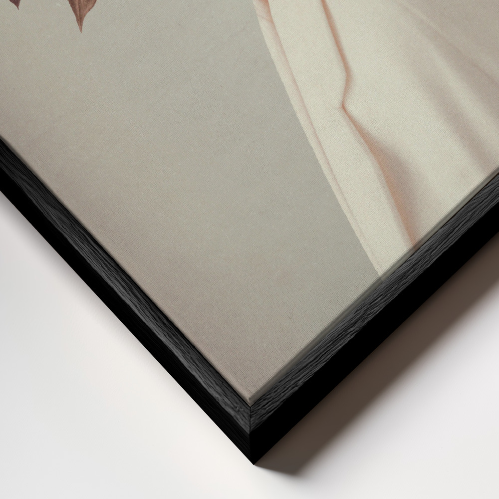Canvas schilderi - I Fell In Love With Fall Because of You frame close-up - zwart frame